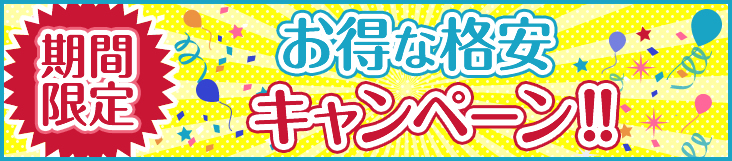 期間限定格安キャンペーン